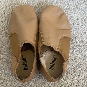 Balera Tan Leather Slip-On Dance Shoes